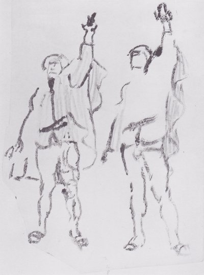 Two Swearing by Ferdinand Hodler